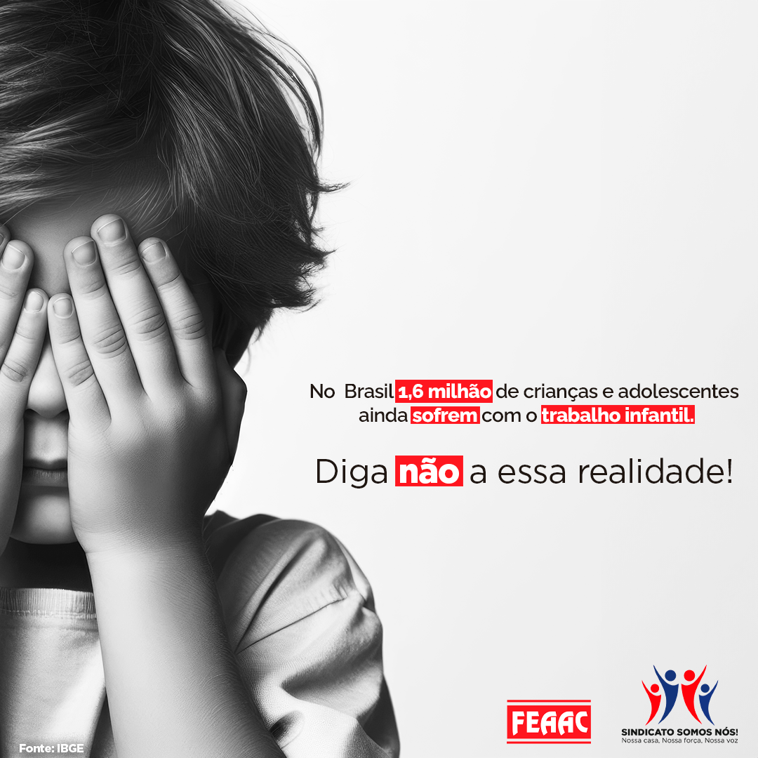 Arte FEAAC contra trabalho infantil