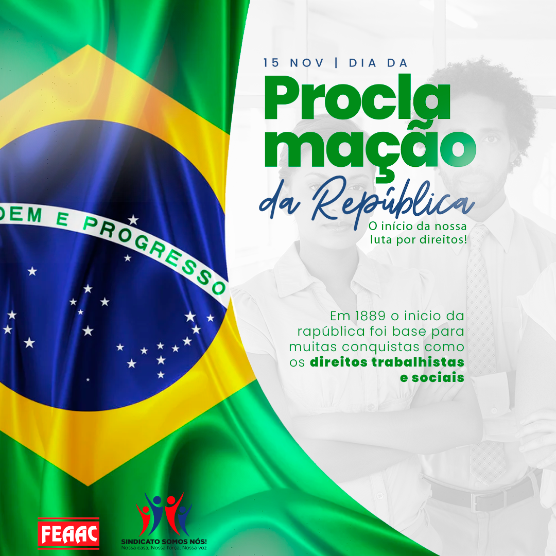 Arte FEAAC sobre Proclamação da República