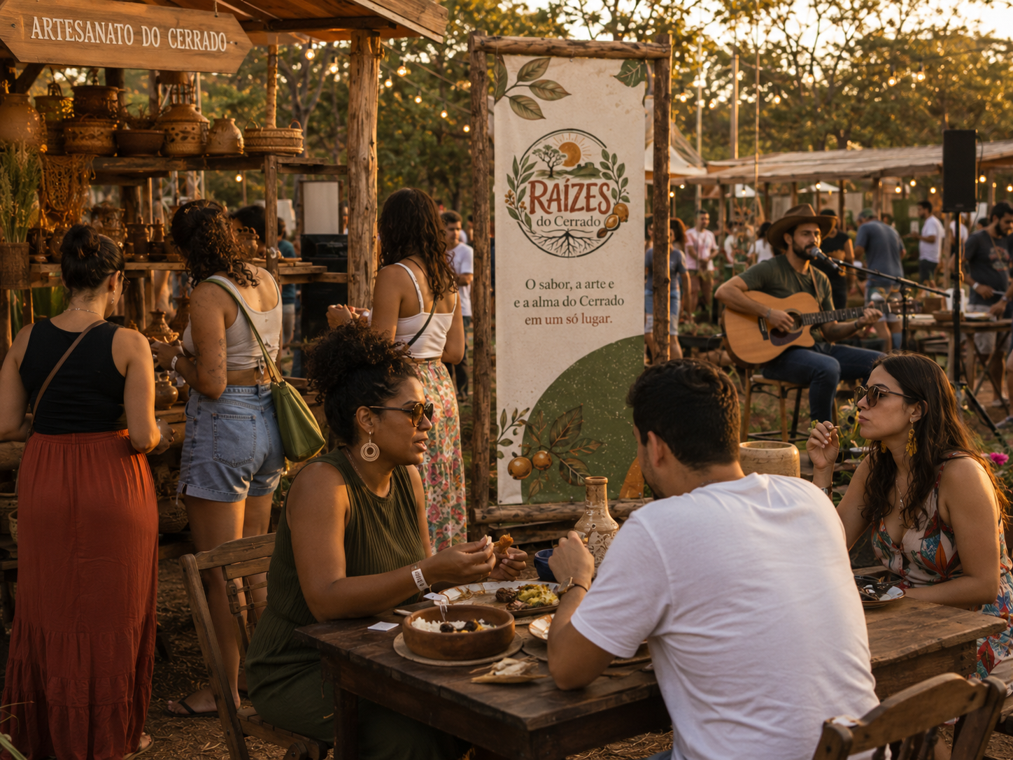 Entrada do evento Raízes do Cerrado