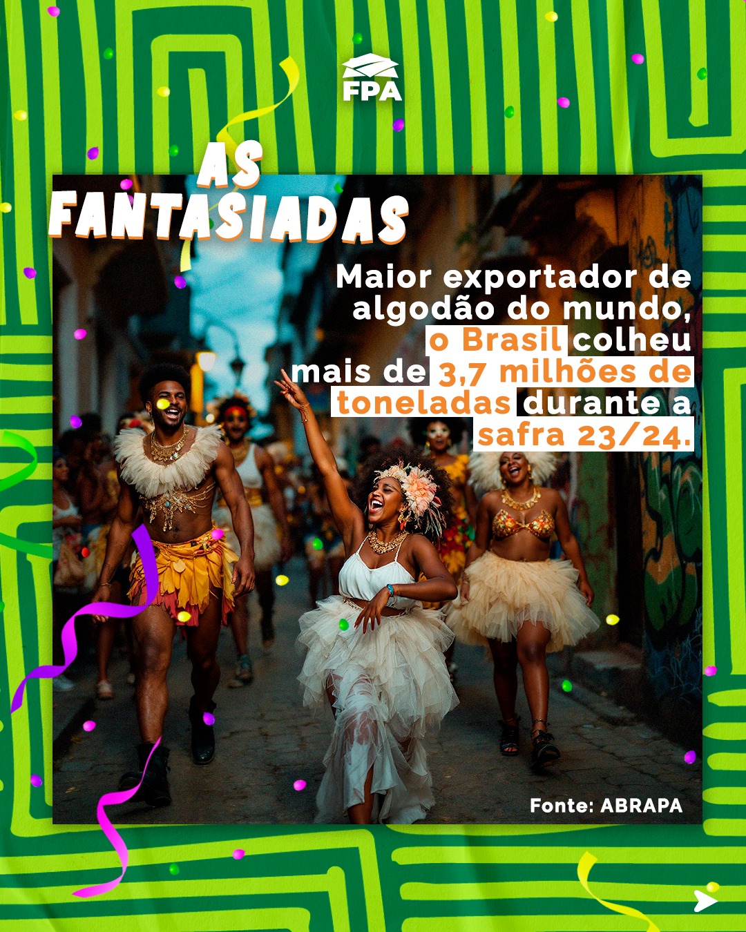 Slide 5 do carrossel Carnaval e Agro FPA