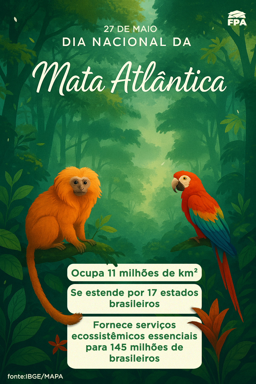 Arte FPA para o Dia Nacional da Mata Atlântica