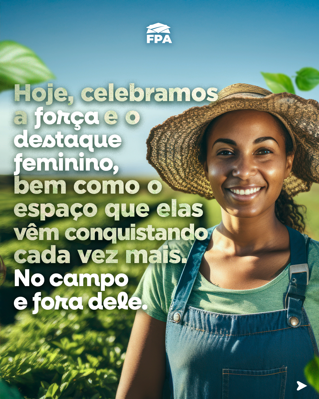 Slide 4 do carrossel Dia Internacional da Mulher no Agro FPA