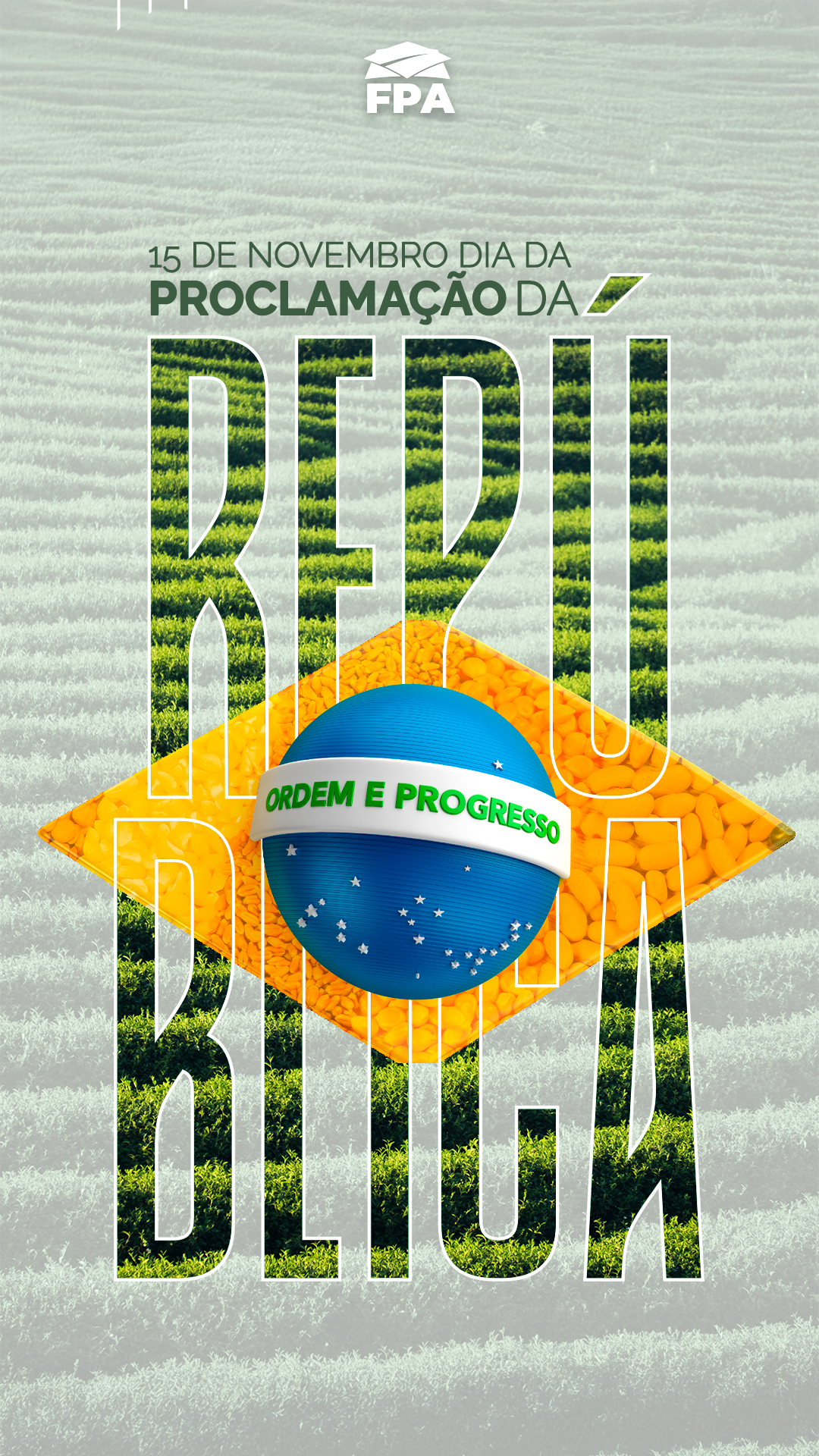 Arte FPA para o Dia da Proclamação da República