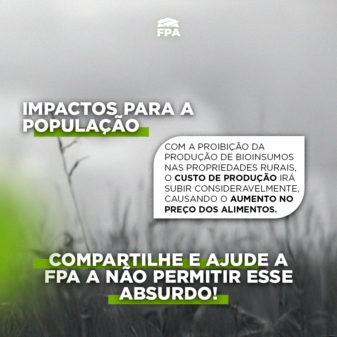 Slide 3 do carrossel Bioinsumos e Segurança Jurídica FPA