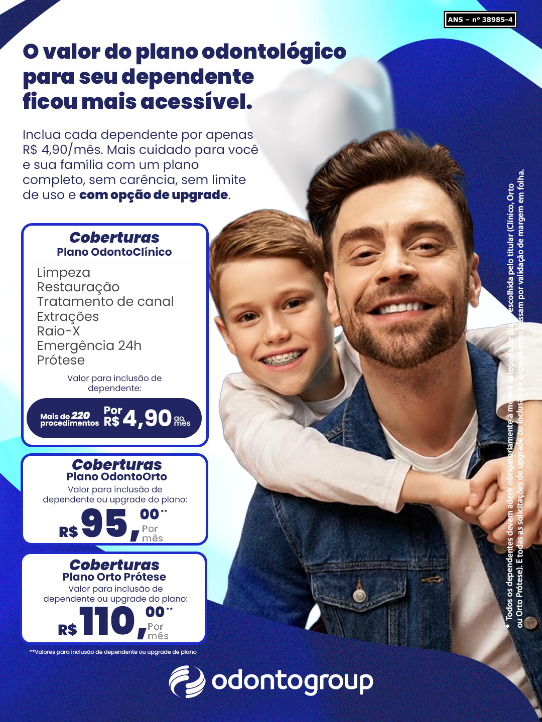 Banner promocional Odontogroup para inclusão de dependente