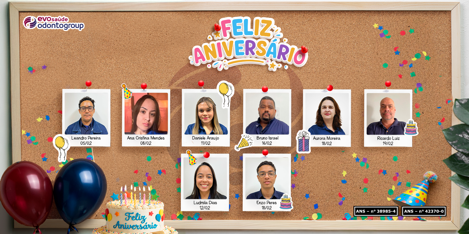 Banner interno de aniversariantes Odontogroup