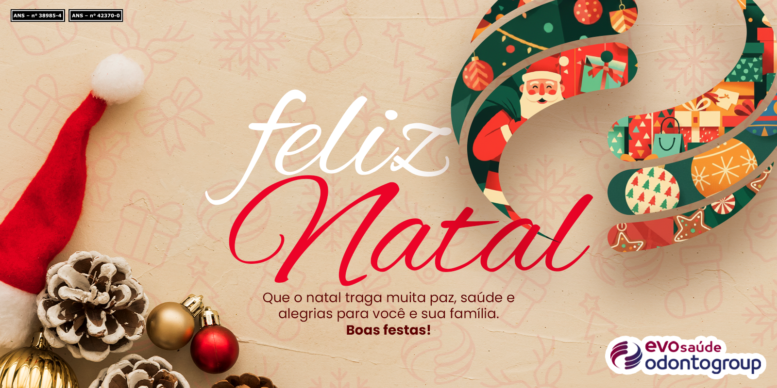 Banner interno de Natal Odontogroup