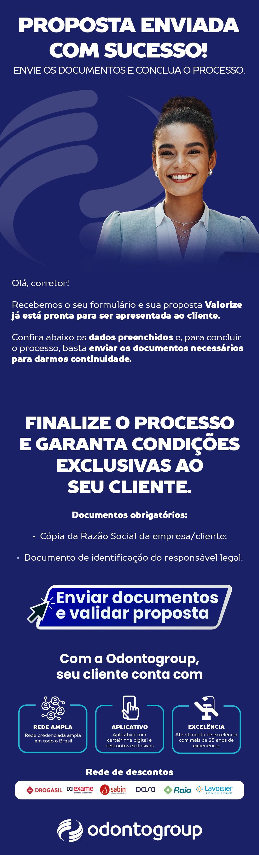 Mail marketing Odontogroup Comunicação Valorize